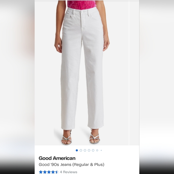 Good American 90s High Rise Wide Leg Jeans - Picture 2 of 10